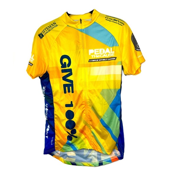 Primal NWT Cycling Jersey Pedal The Cause Cancer Women's Sz LG - Picture 1 of 10